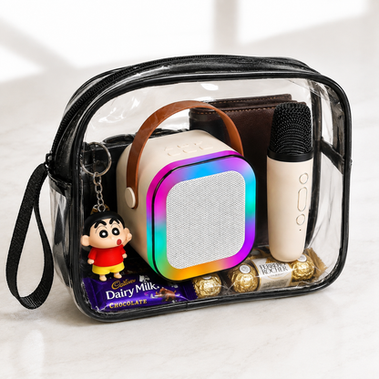 Kikinova Bluetooth speaker with Wireless Microphone | Portable Bluetooth Rechargeable Singing Speaker for Kids Boys Girls | Birthday &amp; Festive Gift